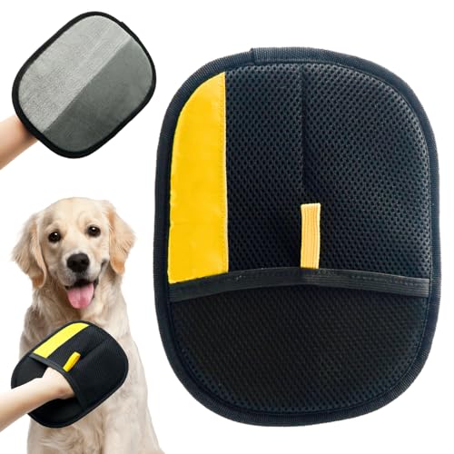givuaime Doppelseitige Pflegehandschuhe für Haustiere, 2025 Neuest Fellpflegehandschuh, Sanfte Enthaarung & Antistatische, Wiederverwendbar Katzenhaarentferner für Hunde, Katzen & Pferde, (2) von givuaime