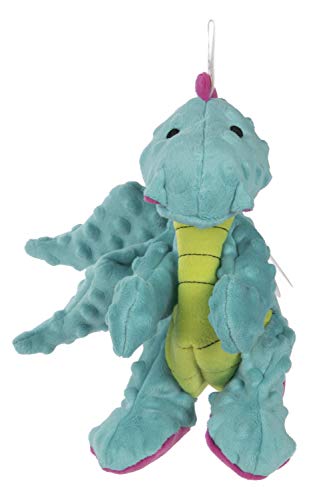 goDog Bubble Plush Dragons Quietschendes Hundespielzeug, Kauschutz-Technologie, Türkis, Größe S goDog Bubble Plush Dragons Quietschendes Hundespielzeug, Kauschutz-Technologie, Türkis, Größe S von goDog