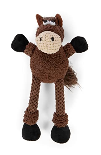 goDog Checkers Skinny Horse Quietschendes Plüsch-Hundespielzeug, Kauschutz-Technologie, Braun, Größe S goDog Checkers Skinny Horse Quietschendes Plüsch-Hundespielzeug, Kauschutz-Technologie, Braun, Größe S von goDog