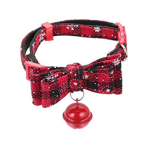 gofidin Kätzchen-Halskette, Hundehalsband, Schnalle, Katzenzubehör, Haustierbedarf, Fliege (S, schwarz) von gofidin