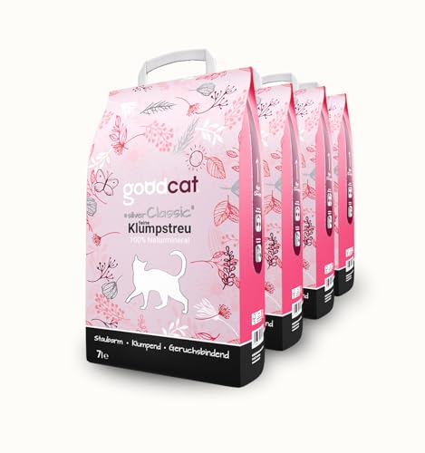 goodcat Silver Classic Katzenstreu - Klumpstreu (4x7 Liter) von goodcat