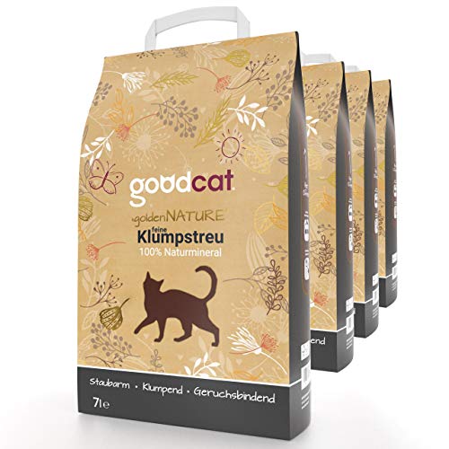 goodcat Golden Nature Katzenstreu - Klumpstreu (4x7 Liter)… von goodcat