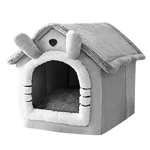 goodluxx Indoor Pet House Gemütliches Katzenbett Warmes Höhlennest Schlafhütte für Katzen Welpen & kleine Hunde Abnehmbares Design Leicht zu reinigen gemütliches Haustierhaus 1# von goodluxx