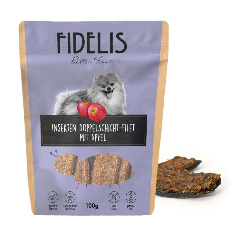 Insekten Doppel Schichtfilet mit Apfel von goodmoodpetfood