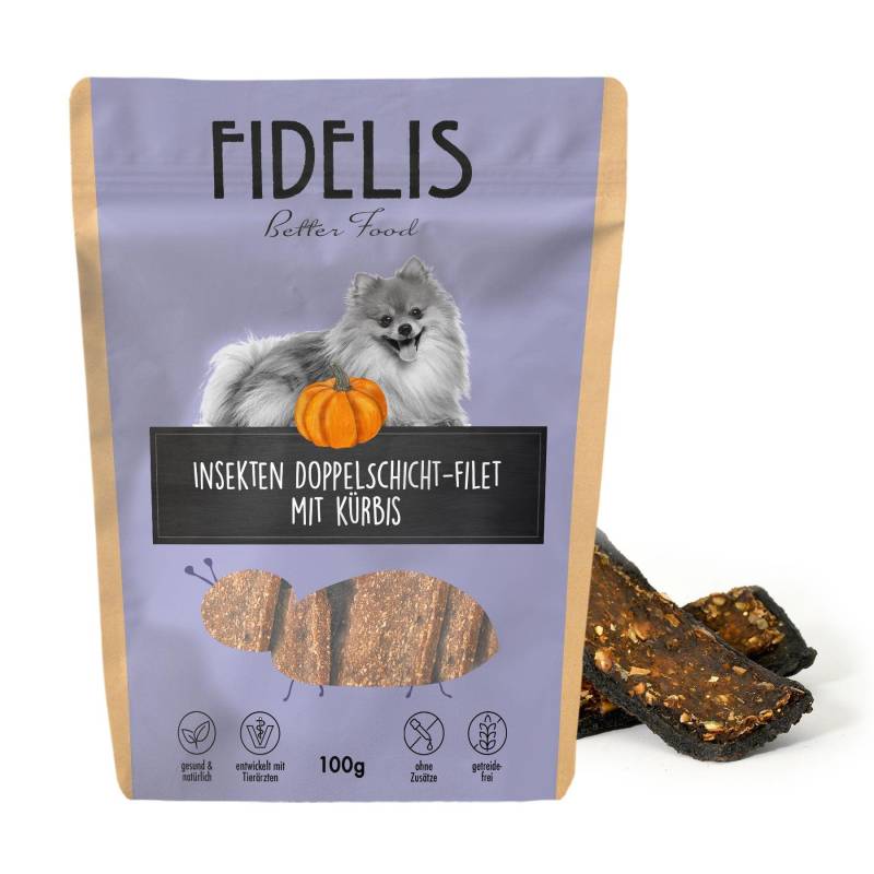 Insekten Doppel Schichtfilet mit Kürbis von goodmoodpetfood