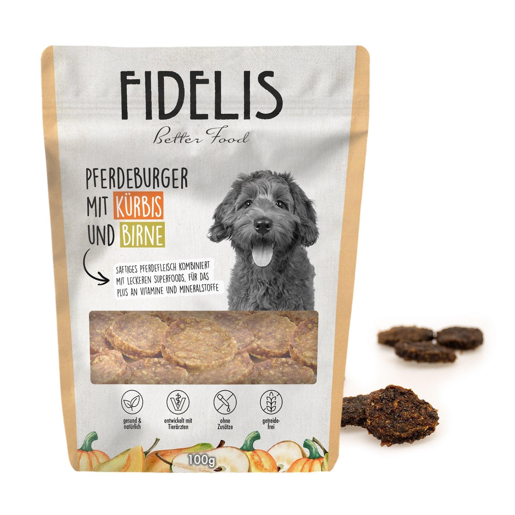 Pferdeburger mit Kürbis und Birne (100g) von goodmoodpetfood