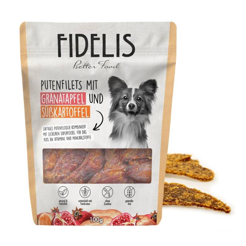 Putenfilets mit Granatapfel und Süßkartoffel (100g) von goodmoodpetfood