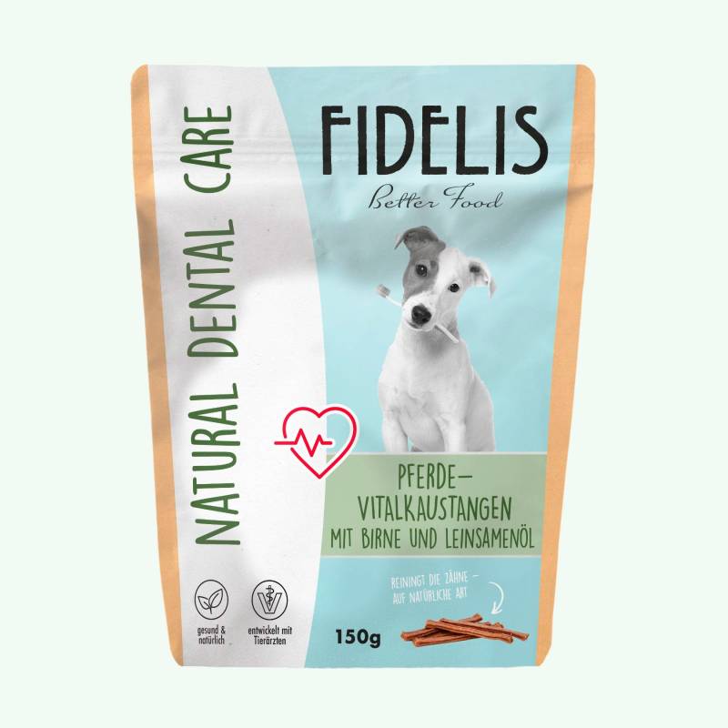 Vitalkaustange Pferd mit Birne and Leinsamenöl (150g) von goodmoodpetfood