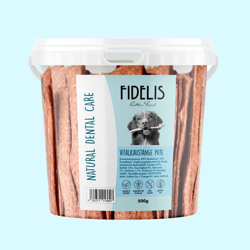 Vitalkaustange Pute (500g-Eimer) von goodmoodpetfood