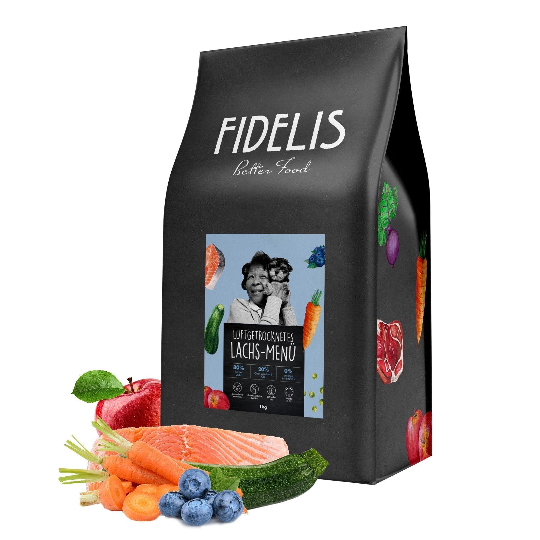 getrocknetes Lachs-Menü (70g-Probe) von goodmoodpetfood