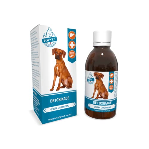 Topvet Detox Ergänzungsfuttermittel - Unterstützung für Leber + Niere - Entgiftung fur Hund - Starke antioxidative Wirkung - 200 ml (400) von green idea