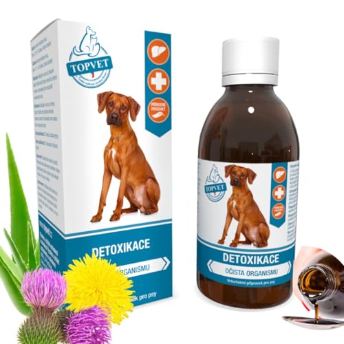 Detox Ergänzungsfuttermittel - Unterstützung für Leber + Niere - Entgiftung fur Hund - Mariendistel, Löwenzahn Sirup - Starke antioxidative Wirkung - leckerer Geschmack 200 ml (200) von green idea