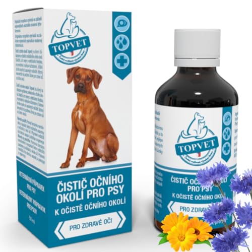 green idea - Topvet - Augenbereichsreiniger für Hunde mit Borsäure und Heilkräutern, Sichere und schonende Augenpflege & Augenreinigung für Hunde, 50 ml von green idea