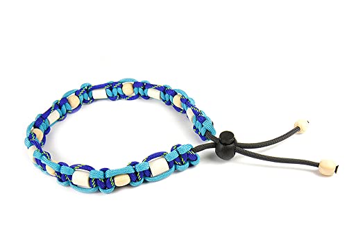 green-pawz Naturkraft EM-Halsband Zirbenholz blau/hellblau (24-32 cm) von green-pawz