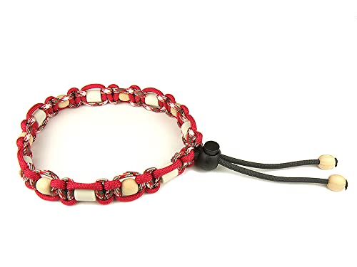 green-pawz Naturkraft EM-Halsband Zirbenholz rot (24-32 cm) von green-pawz
