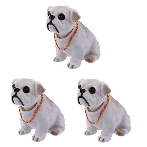 grounds 3X Hellgrau Schüttelnder Kopf Wackelnde Bulldogge Hundedeko fürs Auto grounds 3X Hellgrau Schüttelnder Kopf Wackelnde Bulldogge Hundedeko fürs Auto von grounds