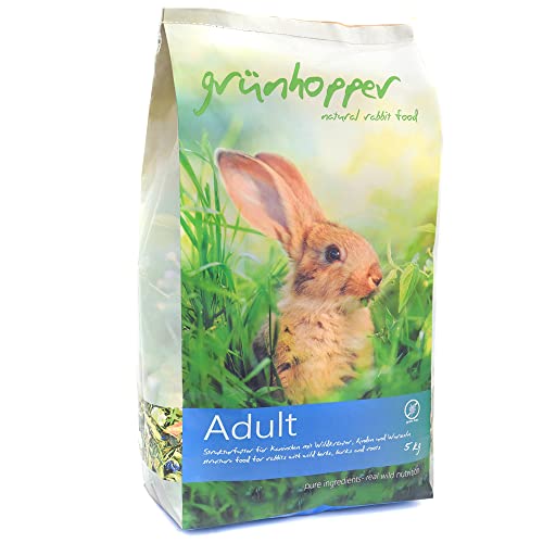 grünhopper Adult 5kg Strukturfutter Kaninchenfutter von grünhopper