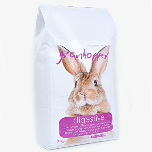 grünhopper Digestive 8 kg Strukturfutter für Kaninchen von grünhopper