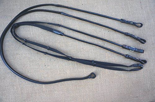 gs- sports Trensen.- und Kandarenzügel Zügel Set rundgenäht Lack 2,95 m schwarz, gs- sports Trensen.- und Kandarenzügel Zügel Set rundgenäht Lack 2,95 m schwarz, von gs- sports