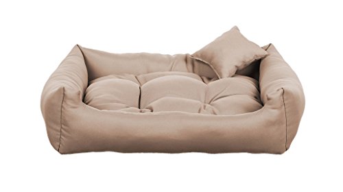 gutekissen® Stoff Hundebett Hundeliege Hundekissen Hundeliege Hundeliege Hundeliege - Langlebige Materialien und hohe Qualität NEO (XS - 55x45, Beige) von gutekissen