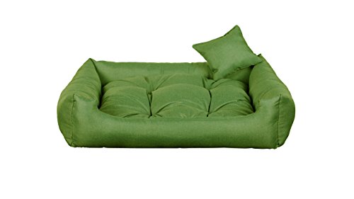 gutekissen® Stoff Hundebett Hundeliege Hundekissen Hundeliege Hundeliege Hundeliege - Langlebige Materialien und hohe Qualität CODURA (2XL – 110x90 Limette) von gutekissen