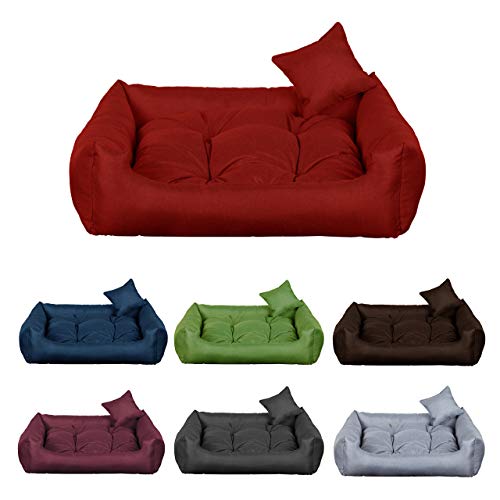 gutekissen Stoff Hundebett Hundeliege Hundekissen Hundeliege Hundeliege Hundeliege - Langlebige Materialien und hohe Qualität CODURA (3XL – 130x110 Braun) von gutekissen