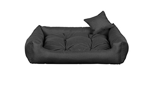 gutekissen® Stoff Hundebett Hundeliege Hundekissen Hundeliege Hundeliege Hundeliege - Langlebige Materialien und hohe Qualität CODURA (L – 90x75 Anthrazit) von gutekissen