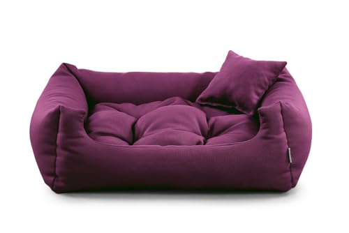 gutekissen® Stoff Hundebett Hundeliege Hundekissen Hundeliege Hundeliege Hundeliege - Langlebige Materialien und hohe Qualität NEO (2XL - 110x90, Violett) von gutekissen