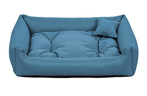 Hundebett Hundesofa Hundeliege Hundekissen Hundekorb XS-3XL NEO (S-65x55, 15 Hellblau) von gutekissen