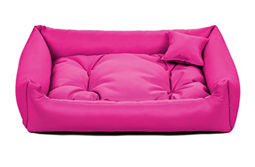 gutekissen® Stoff Hundebett Hundeliege Hundekissen Hundeliege Hundeliege Hundeliege - Langlebige Materialien und hohe Qualität NEO (XL - 100x75, Pink) von Gutekissen