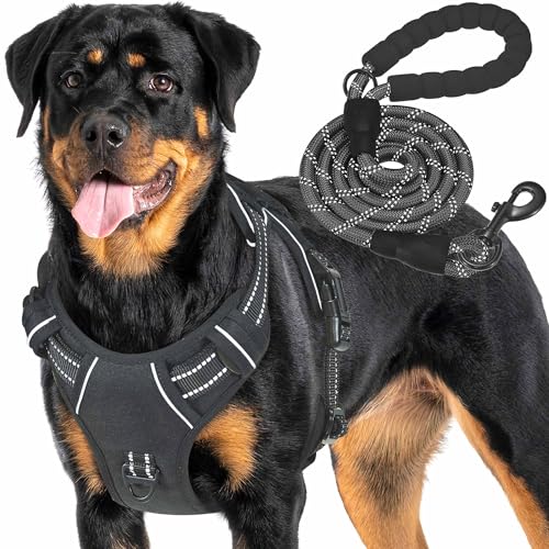 Haapaw Heavy Duty Taktisches Hundegeschirr für große Hunde, kein Zug Verstellbares Haustiergeschirr Reflektierendes Service Training Einfache Steuerung Haustierweste Military K9 Arbeitshundegeschirre Haapaw Heavy Duty Taktisches Hundegeschirr für große Hunde, kein Zug Verstellbares Haustiergeschirr Reflektierendes Service Training Einfache Steuerung Haustierweste Military K9 Arbeitshundegeschirre von haapaw