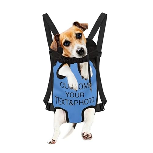 Brustrucksack für kleine Haustiere, personalisierter Text und Fototrage für Hunde und Katzen, mit verstellbaren Trägern, langlebig, leicht Brustrucksack für kleine Haustiere, personalisierter Text und Fototrage für Hunde und Katzen, mit verstellbaren Trägern, langlebig, leicht von hadefa