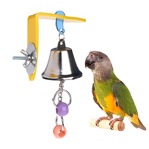 haia7k4k Papagei Bell Spielzeug, Vögel kauen hängenden Käfig Biss Zubehör Parakeet Perlen Spielen von haia7k4k