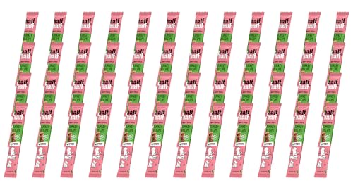 half&half - Katzen Leckerlies - Katzenleckerlis - für Fleischige Stäbchen für Kätzchen - Türkei - Katzensnacks mit hohem Fleischanteil und mit Vitamin A, D3, E - 48er-Pack (48x5 g) von half&half