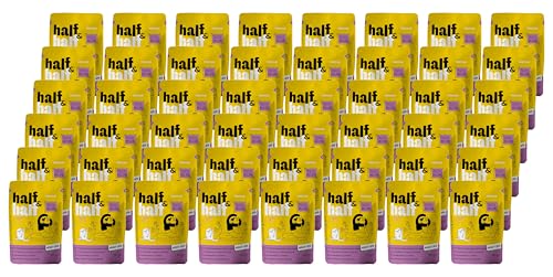 half&half - Katzenfutter Nass - Katzennassfutter - für Erwachsene Katze - Ente - Hoher Fleischanteil, mit Vitamin E, Zink, Taurin - 48er-Pack (48x100 g) von half&half
