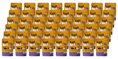 half&half - Katzenfutter Nass - Katzennassfutter - für Erwachsene Katze sterilisiert - Thunfisch - Hoher Fleischanteil, mit Vitamin E, Zink, Taurin - 48er-Pack (48x100 g) von half&half