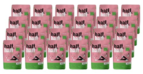 half&half - Katzenfutter Nass - Katzennassfutter - für Kätzchen - Türkei - Hoher Fleischanteil, mit Vitamin E, Zink, Taurin - 24er-Pack (24x100 g) von half&half