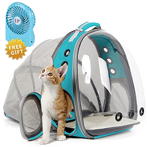 Katzen-Reiserucksack mit Ventilator, passend für bis zu 9 kg, Raumkapsel, Astronaut, klares Blasenfenster, Haustier-Rucksack für Kätzchen und kleine Welpen, Grün Katzen-Reiserucksack mit Ventilator, passend für bis zu 9 kg, Raumkapsel, Astronaut, klares Blasenfenster, Haustier-Rucksack für Kätzchen und kleine Welpen, Grün von halinfer