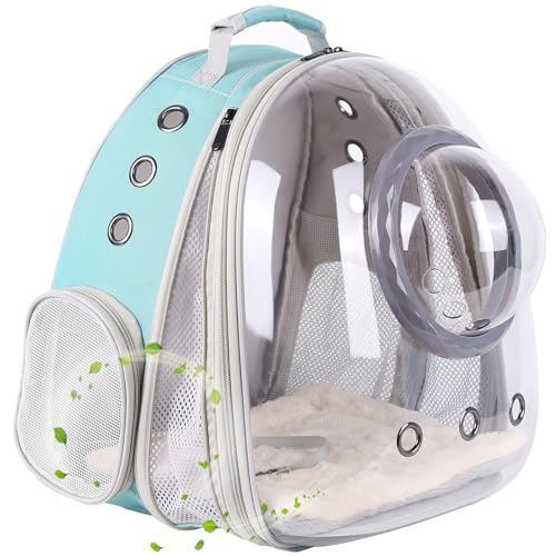 Transparenter Katzenblasen-Rucksack, Raumkapsel, Astronautenfenster mit Frontverlängerung, Büchertasche zum Transportieren, Haustier-Tragetasche, Rucksack für Katzen, kleine Welpen, Hasen, Rückseite Transparenter Katzenblasen-Rucksack, Raumkapsel, Astronautenfenster mit Frontverlängerung, Büchertasche zum Transportieren, Haustier-Tragetasche, Rucksack für Katzen, kleine Welpen, Hasen, Rückseite von halinfer
