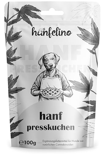 Hanfpulver für Hunde 100g – Natürliche Beruhigung & Entspannung bei Angst oder Stress – 100% Hanfpresskuchen gemahlen getreidefrei & naturbelassen von hanfelino