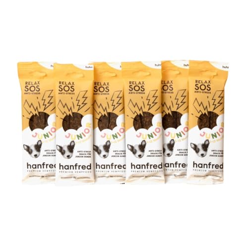 SOS Relax Junior Stangerl für Hunde, mit Huhn, funktioneller Snack zur Unterstützung bei Unruhe & Stress, speziell für Junge Hunde, Monoprotein SOS Relax Junior Stangerl für Hunde, mit Huhn, funktioneller Snack zur Unterstützung bei Unruhe & Stress, speziell für Junge Hunde, Monoprotein von hanfred