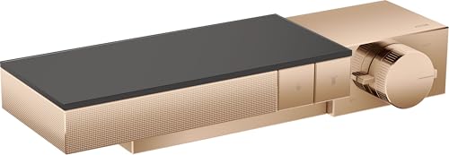 hansgrohe AXOR Edge Thermostat Auf-/ Unterputzmontage für 2 Verbraucher, Diamantschliff, Farbe: Polished Red Gold von hansgrohe