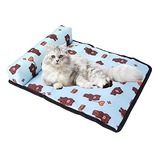 hansum Kühlmatte für Hunde, selbstkühlende Matte für Katzen, Sommer-Haustier-Kühlmatte für Hunde und Katzen (Farbe: Bär, Größe: XL) von hansum