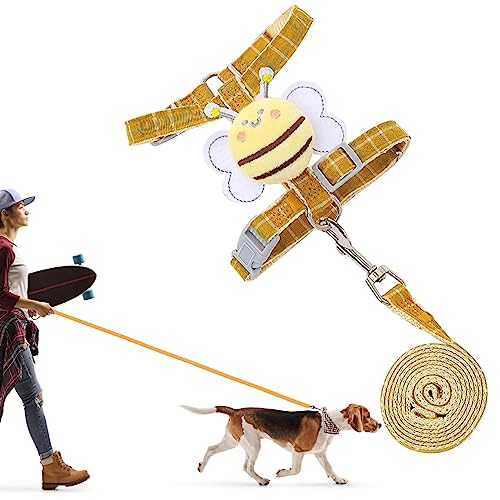 Hundegeschirr, kein Ziehen, kein Würgen, Haustiergeschirr und Leine für kleine bis große Rassen, strapazierfähig, verstellbar, Cartoon-Design, atmungsaktiv, einfache Kontrolle, Haustierzubehör für Hundegeschirr, kein Ziehen, kein Würgen, Haustiergeschirr und Leine für kleine bis große Rassen, strapazierfähig, verstellbar, Cartoon-Design, atmungsaktiv, einfache Kontrolle, Haustierzubehör für von haoying