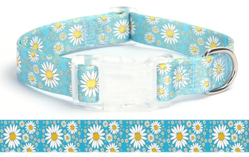 haoyueer Hundehalsband für Mädchen, mit Gänseblümchen-Muster, niedliches Hundehalsband für Welpen, verstellbar, weich, langlebig, Haustierhalsbänder für Katzen, XS, kleine, mittelgroße und große Hunde haoyueer Hundehalsband für Mädchen, mit Gänseblümchen-Muster, niedliches Hundehalsband für Welpen, verstellbar, weich, langlebig, Haustierhalsbänder für Katzen, XS, kleine, mittelgroße und große Hunde von haoyueer