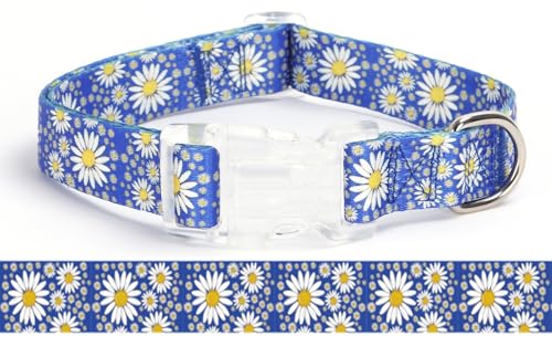 haoyueer Hundehalsband für Mädchen, mit Gänseblümchen-Muster, niedliches Hundehalsband für Welpen, verstellbar, weich, langlebig, Haustierhalsbänder für Katzen, XS, kleine, mittelgroße und große Hunde haoyueer Hundehalsband für Mädchen, mit Gänseblümchen-Muster, niedliches Hundehalsband für Welpen, verstellbar, weich, langlebig, Haustierhalsbänder für Katzen, XS, kleine, mittelgroße und große Hunde von haoyueer
