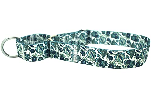 haoyueer Martingale-Hundehalsband aus strapazierfähigem Nylon, verstellbar, für Spaziergänge, Training, Jungen und Mädchen, Größe L: 45–53 cm, Blau von haoyueer