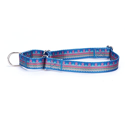 haoyueer Martingale-Hundehalsband aus strapazierfähigem Nylon, verstellbar, für Spaziergänge, Training für Jungen und Mädchen, Größe L: 45–53 cm, Marineblau 1 von haoyueer