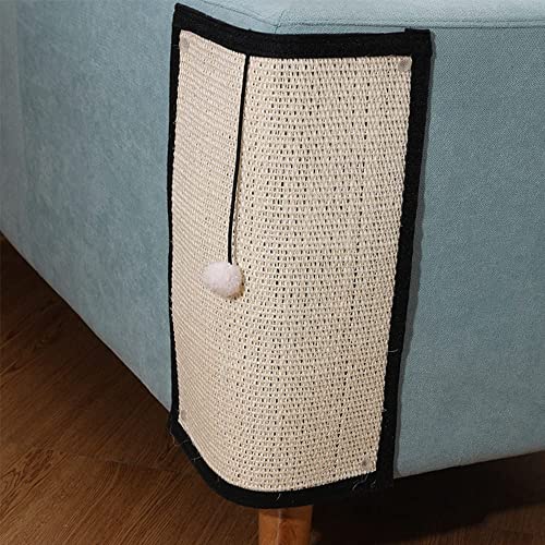 2 Stück Kratzmatte für Katzen, Kratzmöbel aus Sisal, Leinen, geeignet für Kätzchen, Hunde, rutschfest, Schutz für Sessel, Sofa, Tisch, Tür, Boden, 40 x 30 cm von haozaikeji