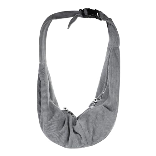 Hundetasche bis 7kg kleine Hunde Katzen Hundetuch mit breitem Schultergurt verstellbar Hundetragetuch Welpen Schultertasche Haustier Faltbar Hundetragebeutel komfortable Transporttasche Pet Sling Bag von haozaikeji